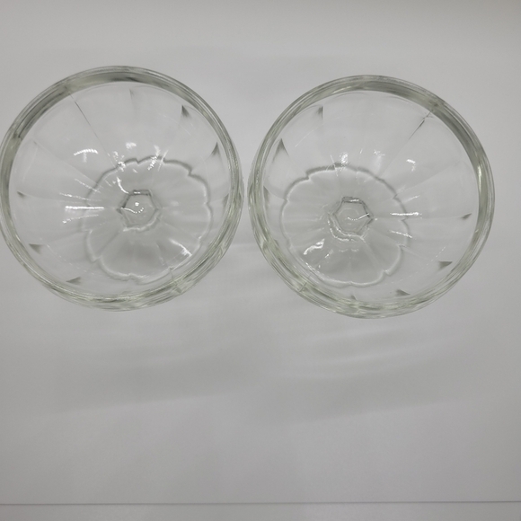 Vintage Glass Ice Cream Parlor Sundae Bowls Set of 2 - Picture 7 of 11